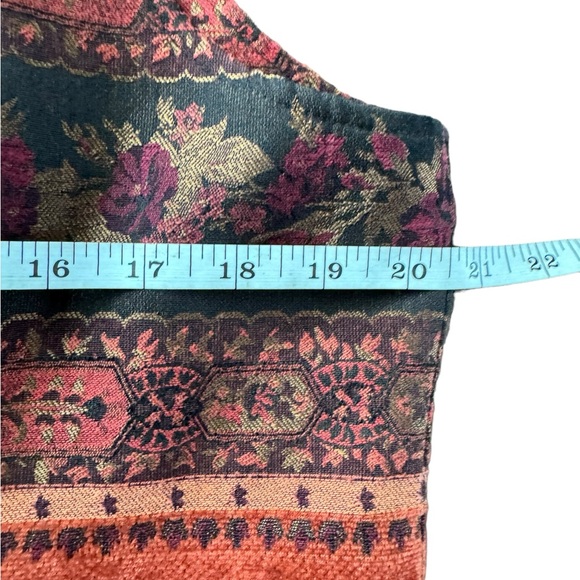 Vintage Christopher and Banks Bohemian Multi Texture Vest Size L - Picture 8 of 11